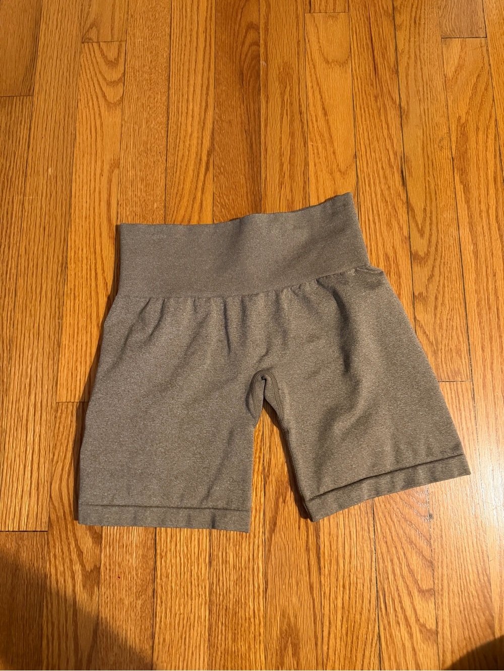 Light brown NVGTN biker shorts size xs